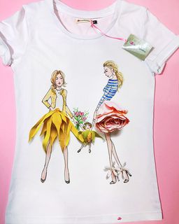 Эксклюзивная футболка Yana Pletneva упаковка плотный Zip пакет!