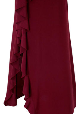 Limited Edition Bordo Duz Maxi Orme Sandy Etek TPRSS26ET00010 - Trendyolmilla фото 3