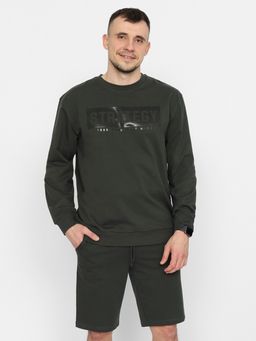 CRB wear/FSMM 60238-35 Джемпер мужской,хаки/Ex.Cherubino  фото 4