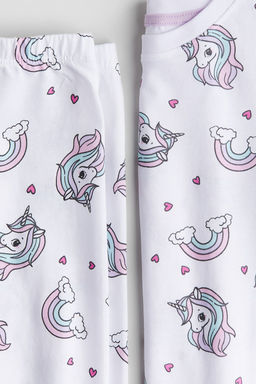 Pijama estampado de algodon - H&m фото 2