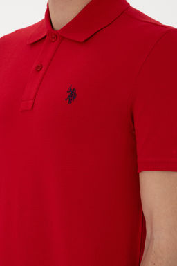 Erkek Slim Fit Polo Yaka K_rm_z_ Basic Ti__rt - U.s. polo assn фото 7