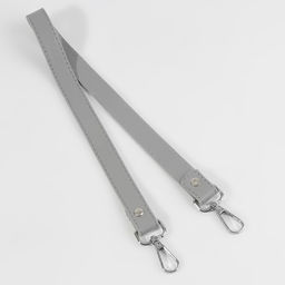 Ручка для сумки, с карабинами, 60 1 см 2 см, цвет серый - Арт узор фото 2