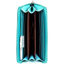Портмоне женское Cayman-405К н/к, 3 отд, 11 карм, на молнии, бирюза кайман (72) 153232  фото 3