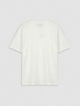 Bisiklet Yaka Bask?l? Erkek ?ocuk Ti??rt