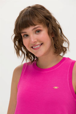 Женское трикотажное платье цвета фуксии Неожиданная скидка в корзине - U.s. polo assn фото 2