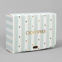 Цена за 2 шт. Коробка подарочная складная, упаковка, «Сюрприз», 20×18×5 см, БЕЗ ЛЕНТЫ