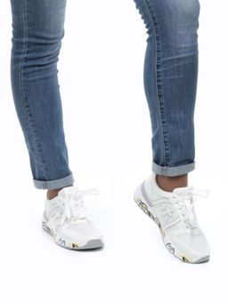 05-6026-3 WHITE Кроссовки женские (искусственные материалы) - No name фото 3