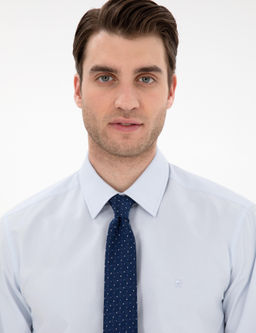 A__k Mavi Slim Fit Uzun Kollu Basic G_mlek - Pierre cardin фото 2