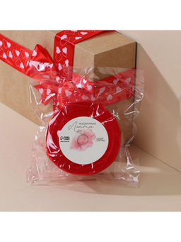 Лента атласная, подарочная упаковка, «Сердечки», красная, 4 см × 22.5 м