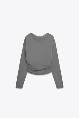 JEWEL DRAPED BACK TOP - Zara фото 5