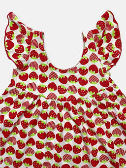 Платье супрем розовый с клубникой, арт.C-PL069-SU, Марина - Мамин малыш фото 2