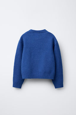 KNIT SWEATER WITH SEQUIN FLOWERS - Zara фото 2