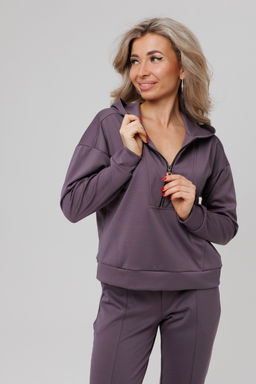 Костюм спортивный без начеса на молнии 43065