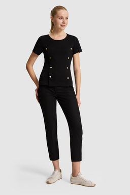 Kad_n Siyah Bisiklet Yaka Ti__rt - U.s. polo assn фото 4