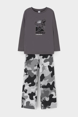 К 1600/железо,камуфляж с динозаврами пижама для мал