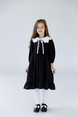 Л23-7 платье для девочки НИКОЛЬ черный - Etoelf фото 2