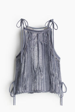 Top de punto con tirantes de lazo - H&m фото 2