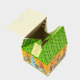 Цена за 10 шт. Подарочная коробка новогодняя с заданиями по мотивам известных сказок Домик малый 120?12 см - Simaland фото 4