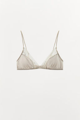 LACE TRIANGLE BRALETTE - Zara фото 4