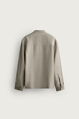 CAMISA FLUIDA RELAXED FIT / Beige