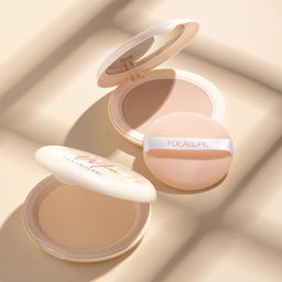 FOCALLURE Пудра для лица Covermax Two way cake Pressed Powder тон 02, 6,8 г  фото 5