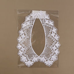 Воротник пришивной, гипюровый, 21 × 6,5 см, цвет белый