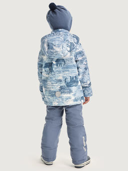 Костюм 7м1526 деним/серый