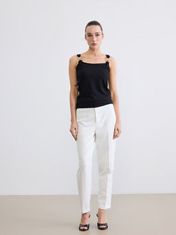 U Yaka Toka Detayl? B?zg?l? Bluz