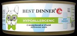 Консервы для собак Hypoallergenic с Индейкой и уткой 7823
