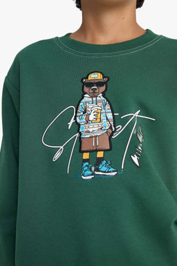 Bisiklet Yaka Bask_l_ Sweatshirt Erkek _ocuk - Defacto фото 5