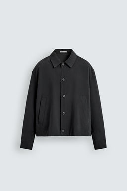 SOBRECAMISA FLUIDA BOXY FIT / Negro - Zara фото 7