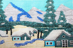 Гобелен (100*80см) сотав: джут, хлопок № Гб 131