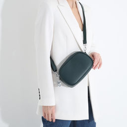 Сумка кросс-боди на молниях, наружный карман, цвет тёмно-зелёный - Simaland фото 7