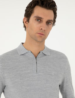 Серый базовый свитер обычного кроя - Cacharel фото 2