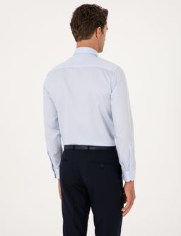 A__k Mavi Slim Fit Non Iron Klasik G_mlek - Cacharel фото 5