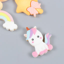 Декор для творчества пластик «Единорожки», набор 10 шт.