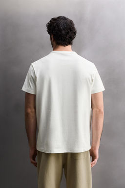 CAMISETA RELAXED FIT HEAVYWEIGHT / Blanco - Zara фото 3