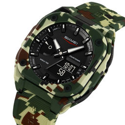 Часы наручные Skmei мужские электронные спортивные 2328green-camo
