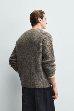 RIBBED TEXTURED CARDIGAN - Zara фото 3