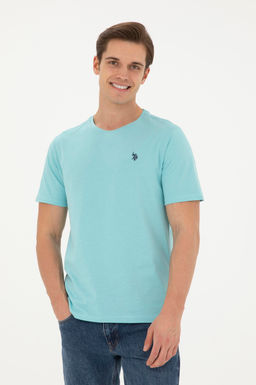 Мужская мятная базовая футболка