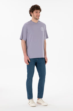 Erkek Oversize Fit Bisiklet Yaka Gri Ti__rt Sepette S_rpriz _ndirim - U.s. polo assn фото 5