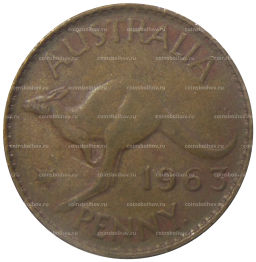 1 пенни 1963 года Австралия