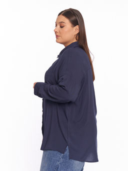 Синяя рубашка BL28304DBL05 - Артесса фото 2