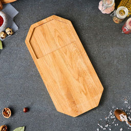 Доска для нарезки и подачи Доброе дерево «Плот», 20×40 см, массив дуба