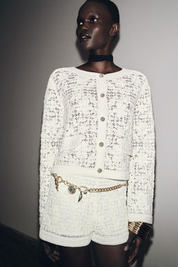 CROCHET JACKET WITH BUTTONS - Zara фото 2