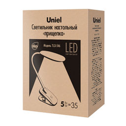 TLD-546 Black/LED/350Lm/4500K Светильник настольный прищепка, 5W. Механический выключатель. Черный. ТМ Uniel - Volpe фото 13