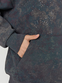 Худи женское серое с потертостями - Mark formelle фото 7