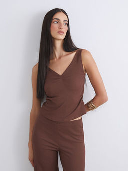 V Yaka Dokulu B?zg?l? Bluz