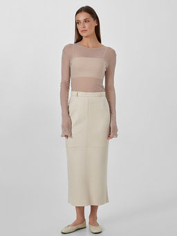 Юбка женская бежевая - Mark formelle фото 3