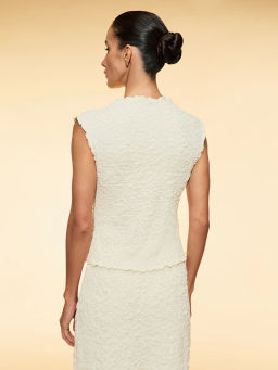 Облегающий топ из жатой вискозы ZR2605023403-3 / Zarina